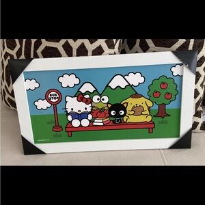 2022 Sanrio Hello Kitty Wall Sign Poster Bus Stop Kerropi Chococat Pompompurin